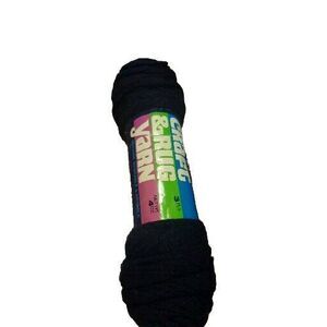Vintage New Coats & Clarks Craft & Rug Yarn Black Skein 140 Yds Dye Lot 5752634